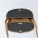 Christian Dior Honeycomb Canvas Shoulder Bag PVC Black Gold Auth 172089-10