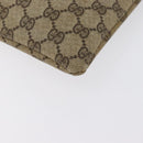 GUCCI GG Supreme Web Sherry Line Hand Bag PVC Beige Red Green Auth 172091-11