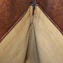 GUCCI GG Supreme Web Sherry Line Hand Bag PVC Beige Red Green Auth 172091-17