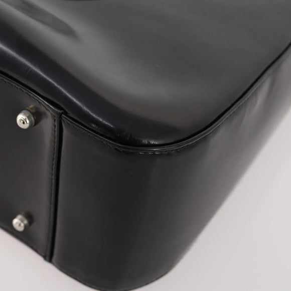 GUCCI Hand Bag Patent leather 2way Black Silver 000 1013 0504 Auth 172095