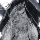 GUCCI Hand Bag Patent leather 2way Black Silver 000 1013 0504 Auth 172095-19