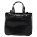 GUCCI Hand Bag Patent leather 2way Black Silver 000 1013 0504 Auth 172095-2