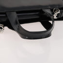 GUCCI Hand Bag Patent leather 2way Black Silver 000 1013 0504 Auth 172095-8