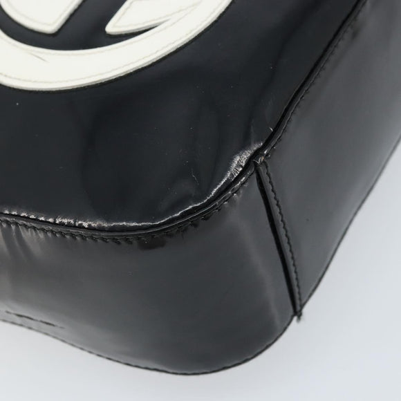 GUCCI Handtas Lakleer Zwart Zilver 007 2046 0249 Orig. 172096