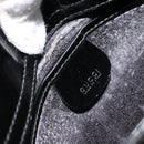 GUCCI Hand Bag Patent leather Black Silver 007 2046 0249 Auth 172096-17