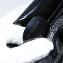 GUCCI Hand Bag Patent leather Black Silver 007 2046 0249 Auth 172096-12