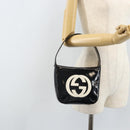 GUCCI Hand Bag Patent leather Black Silver 007 2046 0249 Auth 172096-20