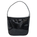 GUCCI Hand Bag Patent leather Black Silver 007 2046 0249 Auth 172096-2
