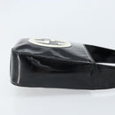 GUCCI Hand Bag Patent leather Black Silver 007 2046 0249 Auth 172096-3