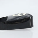 GUCCI Hand Bag Patent leather Black Silver 007 2046 0249 Auth 172096-4