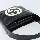 GUCCI Hand Bag Patent leather Black Silver 007 2046 0249 Auth 172096-6