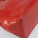 LOUIS VUITTON Monogram Vernis Reade PM Hand Bag Red Rouge M91088 LV Auth 172108-16
