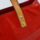 LOUIS VUITTON Monogram Vernis Reade PM Hand Bag Red Rouge M91088 LV Auth 172108-17