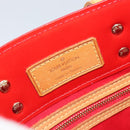 LOUIS VUITTON Monogram Vernis Reade PM Hand Bag Red Rouge M91088 LV Auth 172108-18