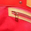 LOUIS VUITTON Monogram Vernis Reade PM Hand Bag Red Rouge M91088 LV Auth 172108-21