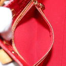 LOUIS VUITTON Monogram Vernis Reade PM Hand Bag Red Rouge M91088 LV Auth 172108-22