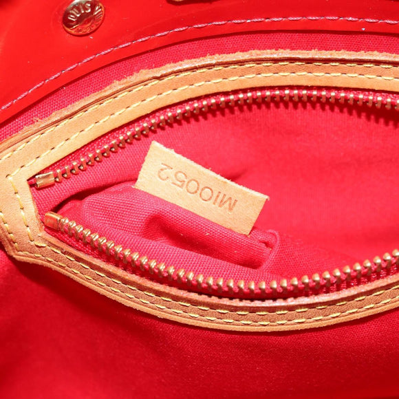 LOUIS VUITTON Monogram Vernis Reade PM Hand Bag Red Rouge M91088 LV Auth 172108