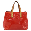 LOUIS VUITTON Monogram Vernis Reade PM Hand Bag Red Rouge M91088 LV Auth 172108-2