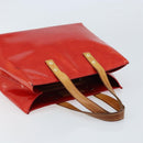 LOUIS VUITTON Monogram Vernis Reade PM Hand Bag Red Rouge M91088 LV Auth 172108-6
