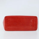 LOUIS VUITTON Monogram Vernis Reade PM Hand Bag Red Rouge M91088 LV Auth 172108-5