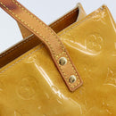 LOUIS VUITTON Monogram Vernis Reade PM Hand Bag Beige M91334 LV Auth 172109-10