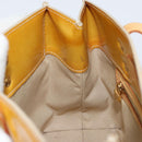 LOUIS VUITTON Monogram Vernis Reade PM Hand Bag Beige M91334 LV Auth 172109-19