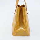 LOUIS VUITTON Monogram Vernis Reade PM Hand Bag Beige M91334 LV Auth 172109-3
