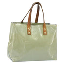 LOUIS VUITTON Monogram Vernis Reade PM Hand Bag Baby Blue LV Auth 172110-1