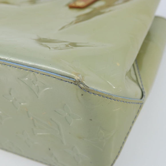 LOUIS VUITTON Monogram Vernis Reade PM Hand Bag Baby Blue LV Auth 172110