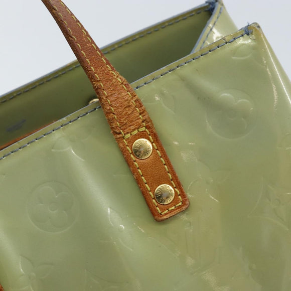 LOUIS VUITTON Monogram Vernis Reade PM Hand Bag Baby Blue LV Auth 172110
