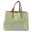 LOUIS VUITTON Monogram Vernis Reade PM Hand Bag Baby Blue LV Auth 172110-13
