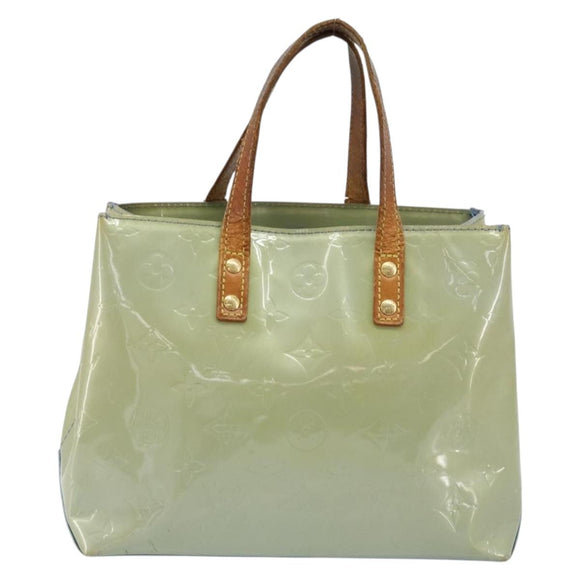 LOUIS VUITTON Monogram Vernis Reade PM Hand Bag Baby Blue LV Auth 172110