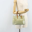 LOUIS VUITTON Monogram Vernis Reade PM Hand Bag Baby Blue LV Auth 172110-24