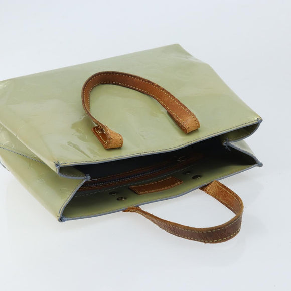 LOUIS VUITTON Monogram Vernis Reade PM Hand Bag Baby Blue LV Auth 172110
