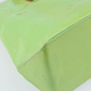LOUIS VUITTON Monogram Vernis Reade PM Hand Bag Peppermint M91307 LV Auth 172111-17