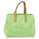 LOUIS VUITTON Monogram Vernis Reade PM Hand Bag Peppermint M91307 LV Auth 172111-13