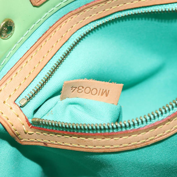 LOUIS VUITTON Monogram Vernis Reade PM Hand Bag Peppermint M91307 LV Auth 172111