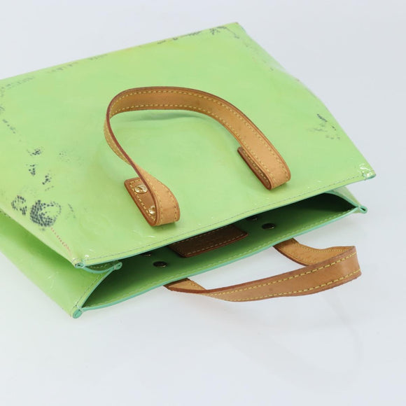 LOUIS VUITTON Monogram Vernis Reade PM Hand Bag Peppermint M91307 LV Auth 172111