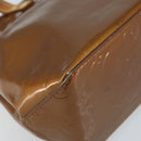 LOUIS VUITTON Monogram Vernis Reade PM Hand Bag Bronze M91146 LV Auth 172114-14