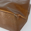 LOUIS VUITTON Monogram Vernis Reade PM Hand Bag Bronze M91146 LV Auth 172114-15