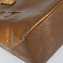 LOUIS VUITTON Monogram Vernis Reade PM Hand Bag Bronze M91146 LV Auth 172114-16