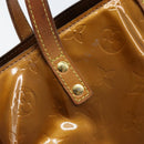 LOUIS VUITTON Monogram Vernis Reade PM Hand Bag Bronze M91146 LV Auth 172114-17
