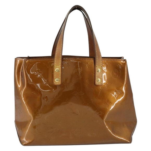 LOUIS VUITTON Monogram Vernis Reade PM Hand Bag Bronze M91146 LV Auth 172114