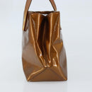 LOUIS VUITTON Monogram Vernis Reade PM Hand Bag Bronze M91146 LV Auth 172114-3
