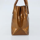 LOUIS VUITTON Monogram Vernis Reade PM Hand Bag Bronze M91146 LV Auth 172114-4