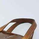 LOUIS VUITTON Monogram Vernis Reade PM Hand Bag Bronze M91146 LV Auth 172114-8