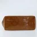 LOUIS VUITTON Monogram Vernis Reade PM Hand Bag Bronze M91146 LV Auth 172114-5