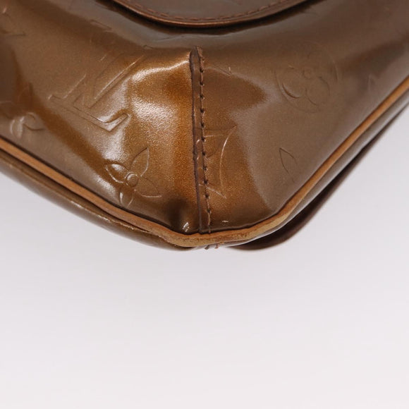 LOUIS VUITTON Monogram Vernis Thompson Street Bag Bronze M91124 LV Auth 172115