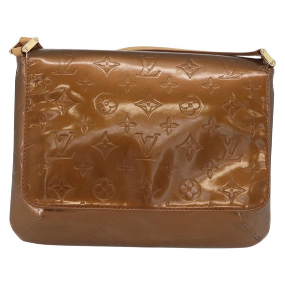 LOUIS VUITTON Monogram Vernis Thompson Street Bag Bronze M91124 LV Auth 172115