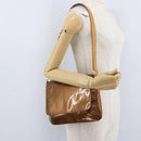 LOUIS VUITTON Monogram Vernis Thompson Street Bag Bronze M91124 LV Auth 172115-23